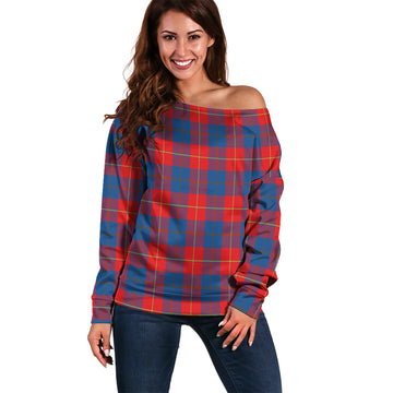 Blane Tartan Off Shoulder Women Sweater Women - Tartan Vibes Clothing