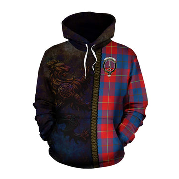 Blane Tartan Family Crest Cotton Hoodie Alba Gu Brath Be Brave Lion Ancient Style Pullover Hoodie XS - Tartan Vibes Clothing