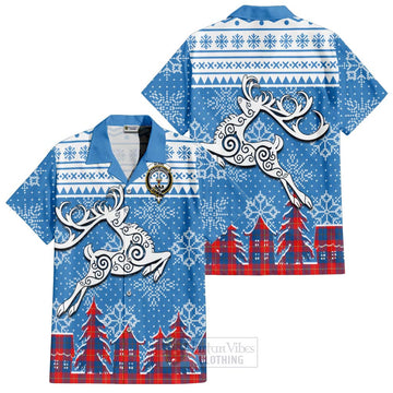 Blane Clan Christmas Hawaiian Shirt Celtic Reindeer Style Kid - Tartan Vibes Clothing