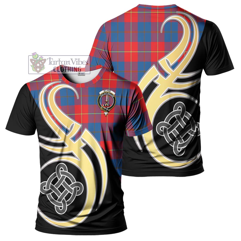 Blane Tartan T-Shirt with Family Crest and Celtic Symbol Style Kid's Shirt - Tartan Vibes Clothing