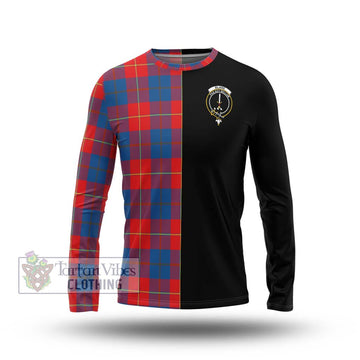 Blane Tartan Long Sleeve T-Shirt with Family Crest and Half Of Me Style Unisex - Tartan Vibes Clothing