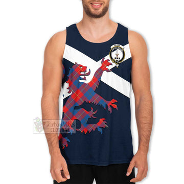 Blane Tartan Lion Rampant Men's Tank Top Proudly Display Your Heritage with Alba Gu Brath and Clan Name Men - Tartan Vibes Clothing