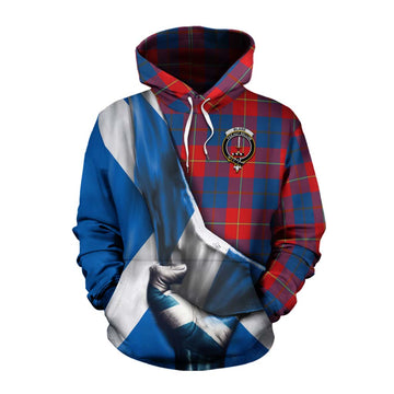 Blane Tartan Cotton Hoodie with Family Crest Scotland Patriotic Style Pullover Hoodie XS - Tartan Vibes Clothing