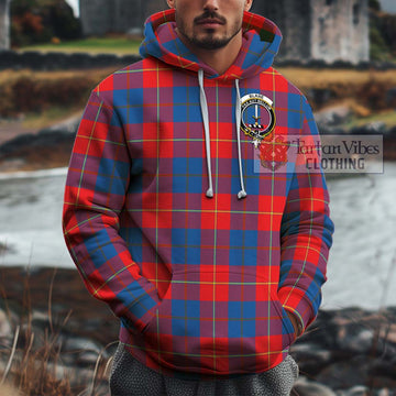 Blane Tartan Cotton Hoodie with Family Crest Zip Hoodie - Tartan Vibes Clothing