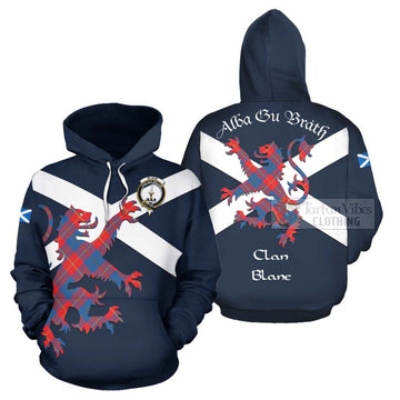 Blane Tartan Lion Rampant Hoodie Proudly Display Your Heritage with Alba Gu Brath and Clan Name Zip Hoodie - Tartan Vibes Clothing