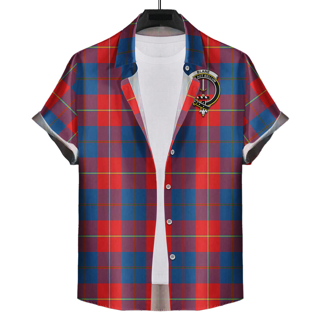Blane Tartan Hawaiian Shirt with Family Crest Kid - Tartan Vibes Clothing
