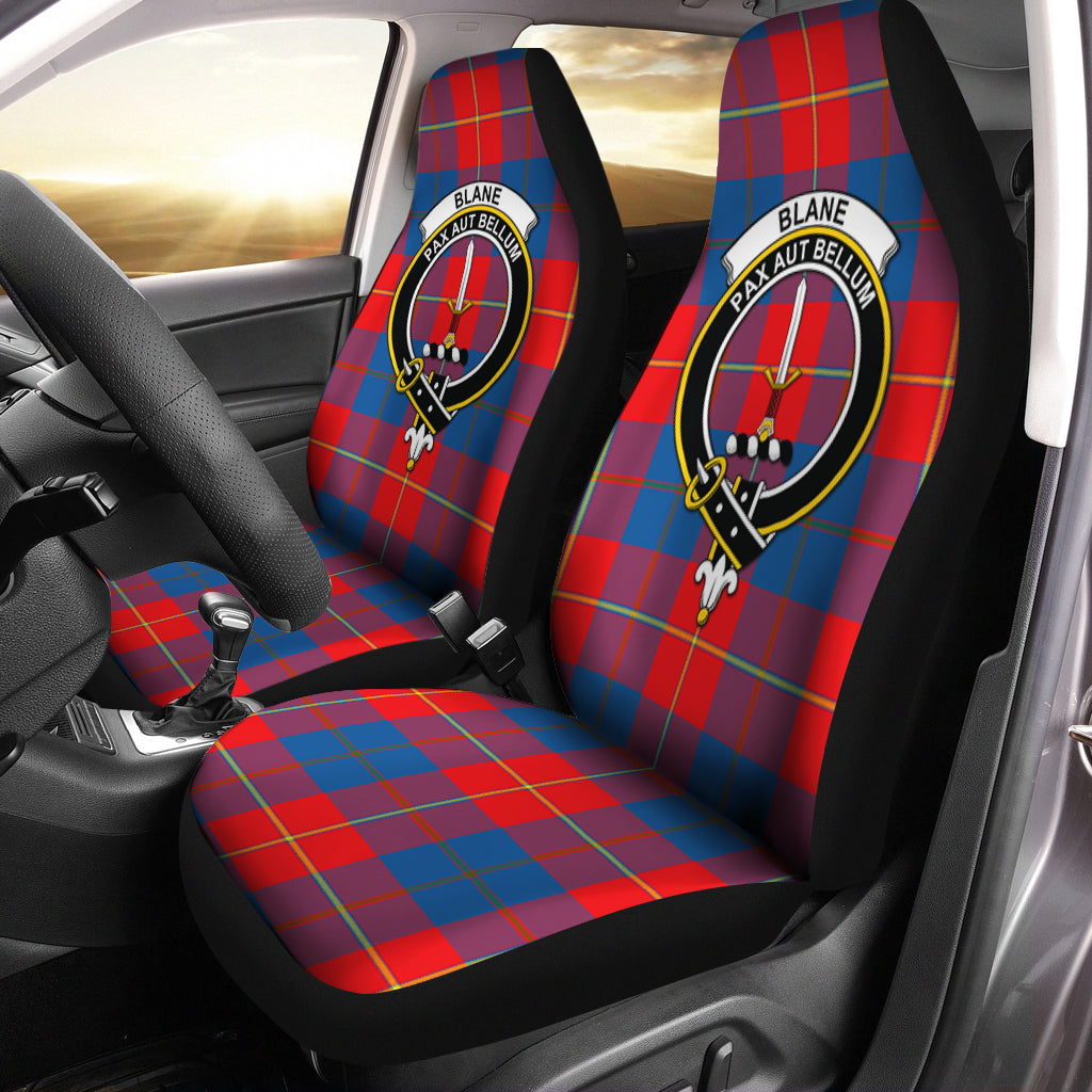 Blane Tartan Car Seat Cover with Family Crest One Size - Tartan Vibes Clothing