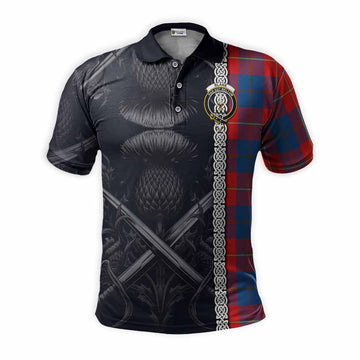 Blane Tartan Polo Shirt with Family Crest Cross Sword Thistle Celtic Vibes Kid - Tartan Vibes Clothing