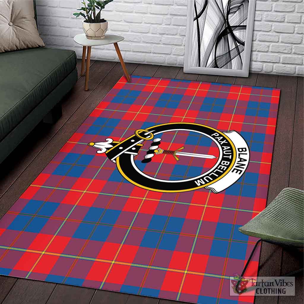 Blane Tartan Area Rug with Family Crest L 59*86 inch (150x220 cm) - Tartan Vibes Clothing