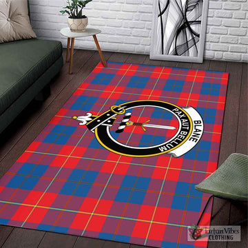 Blane Tartan Area Rug with Family Crest L 59*86 inch (150x220 cm) - Tartan Vibes Clothing