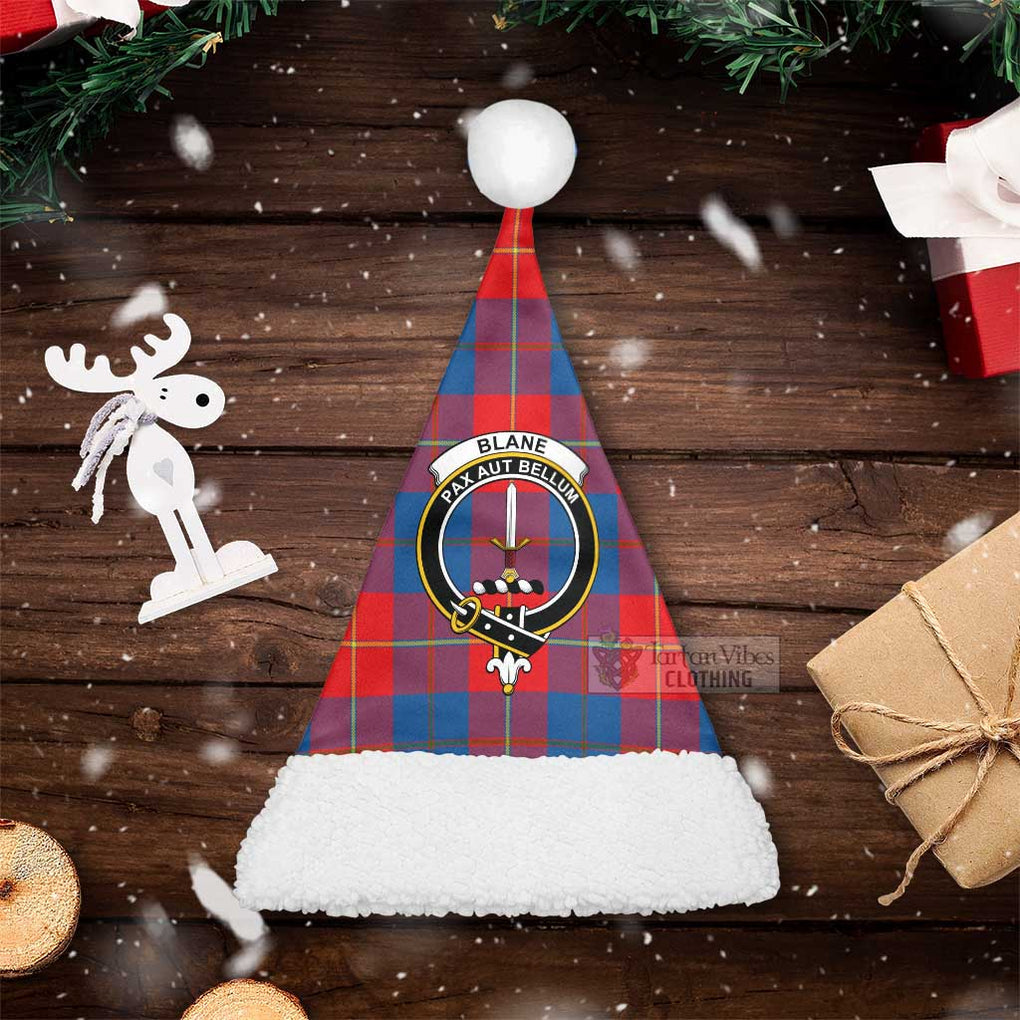 Blane Tartan Christmas Santa Hats with Family Crest Christmas Hat S 20.5in (52cm) - Tartan Vibes Clothing