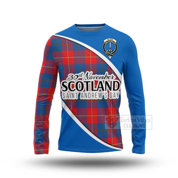 Blane Family Crest Tartan Long Sleeve T-Shirt Celebrate Saint Andrew's Day in Style Unisex - Tartan Vibes Clothing