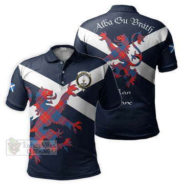 Blane Tartan Lion Rampant Polo Shirt Proudly Display Your Heritage with Alba Gu Brath and Clan Name Kid - Tartan Vibes Clothing