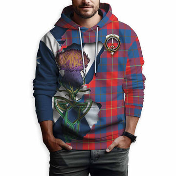Tartan Vibes Clothing Blane Tartan Family Crest Hoodie Scottish Thistle Celtic Inspired