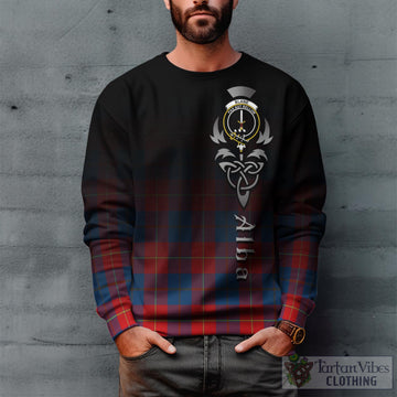 Tartan Vibes Clothing Blane Tartan Sweatshirt Featuring Alba Gu Brath Family Crest Celtic Inspired
