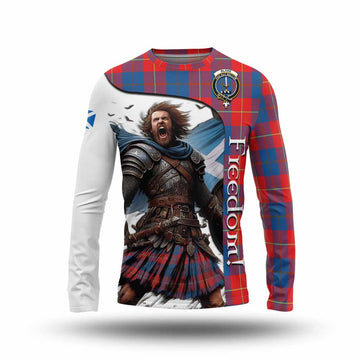 Blane Crest Tartan Long Sleeve T-Shirt Inspired by the Freedom of Scottish Warrior Unisex - Tartan Vibes Clothing