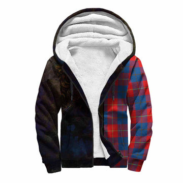 Blane Tartan Family Crest Sherpa Hoodie Alba Gu Brath Be Brave Lion Ancient Style Unisex S - Tartan Vibes Clothing