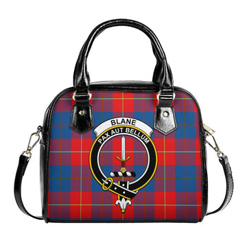 Blane Tartan Shoulder Handbags with Family Crest One Size 9*21*24 cm (3.54*8.27*9.45 inches) - Tartan Vibes Clothing