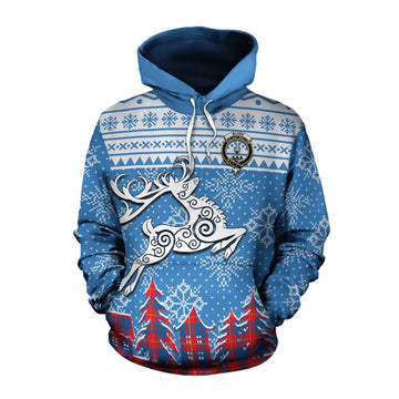 Blane Clan Christmas Cotton Hoodie Celtic Reindeer Style Pullover Hoodie XS - Tartan Vibes Clothing