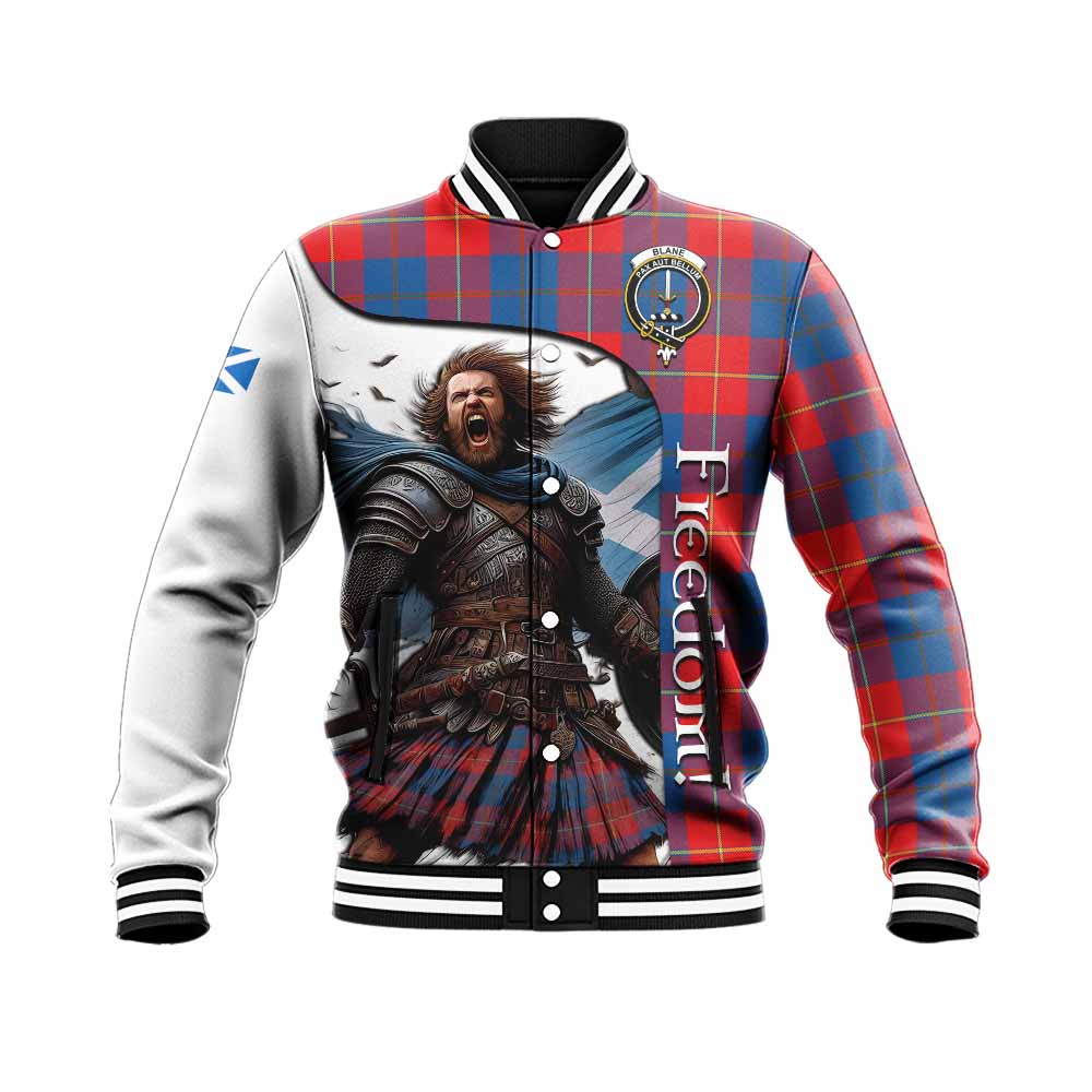 Blane Crest Tartan Baseball Jacket Inspired by the Freedom of Scottish Warrior Unisex - Tartan Vibes Clothing