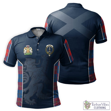 Blane Tartan Men's Polo Shirt with Family Crest and Lion Rampant Vibes Sport Style Kid - Tartan Vibes Clothing