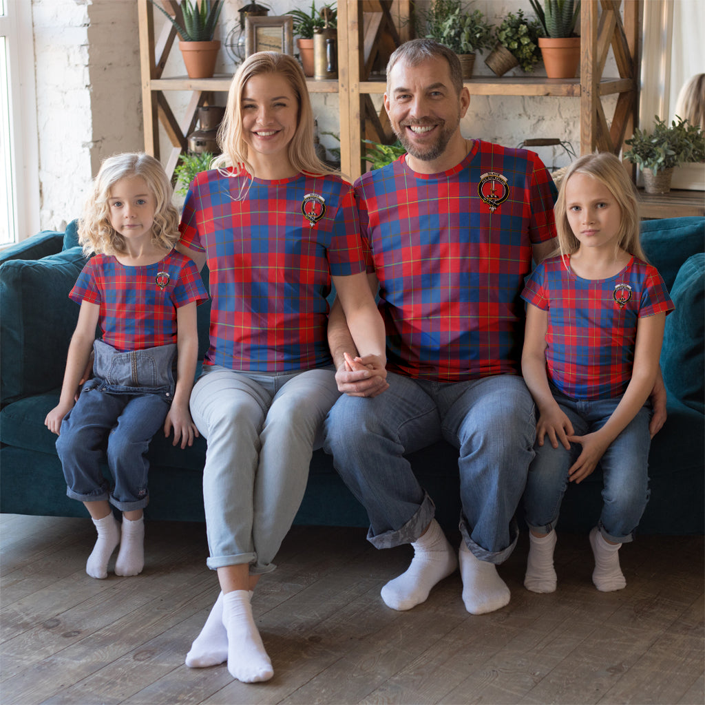 Blane Tartan T-Shirt with Family Crest Men's Shirt S - Tartanvibesclothing
