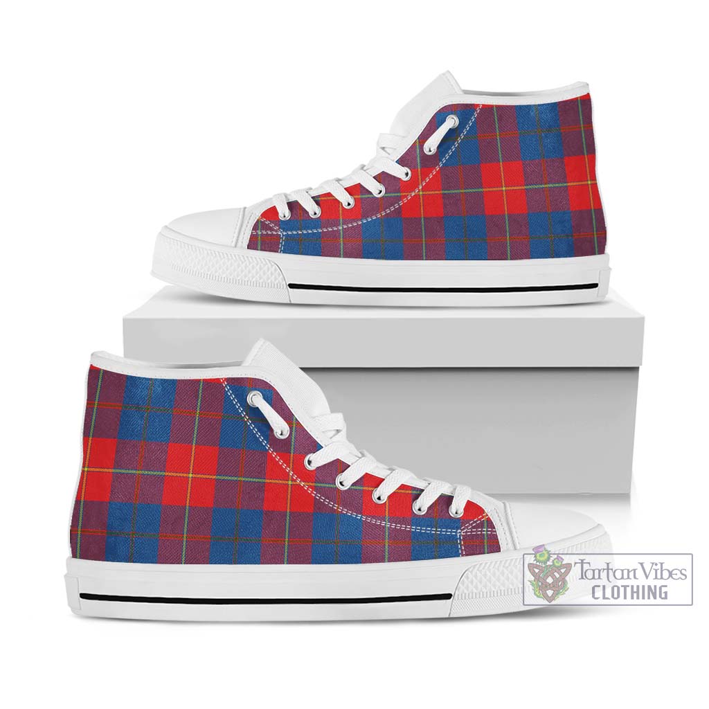 Blane Tartan High Top Shoes Kid High Top - White Sole - Tartan Vibes Clothing