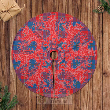 Tartan Vibes Clothing Blane Tartan Christmas Tree Skirt Lion Rampant Style