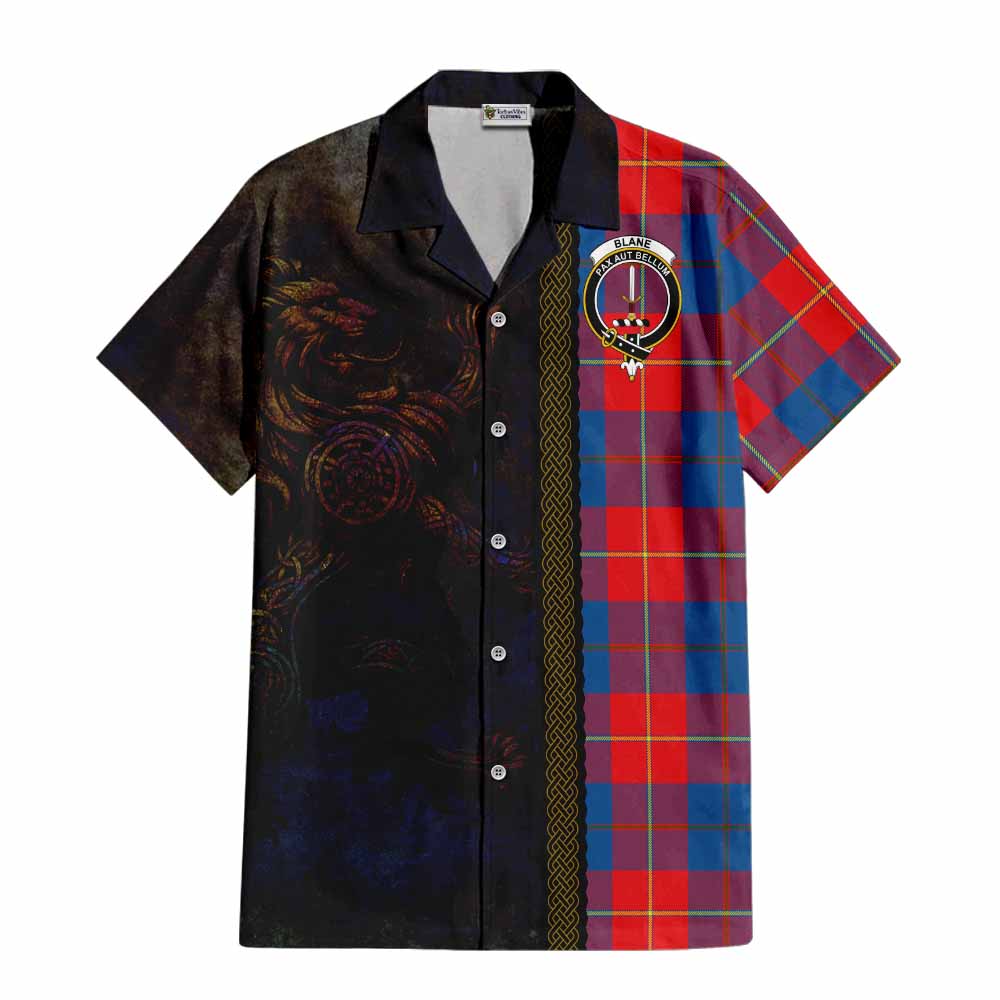 Blane Tartan Family Crest Hawaiian Shirt Alba Gu Brath Be Brave Lion Ancient Style Kid - Tartan Vibes Clothing