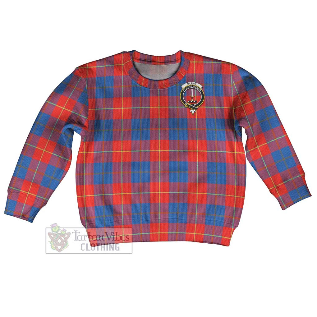 Blane Tartan Kid Ugly Sweater with Family Crest Kid - Tartan Vibes Clothing