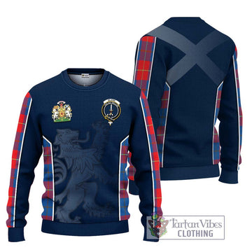Blane Tartan Ugly Sweater with Family Crest and Lion Rampant Vibes Sport Style Unisex - Tartan Vibes Clothing