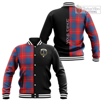 Blane Tartan Baseball Jacket with Family Crest and Half Of Me Style Unisex - Tartan Vibes Clothing