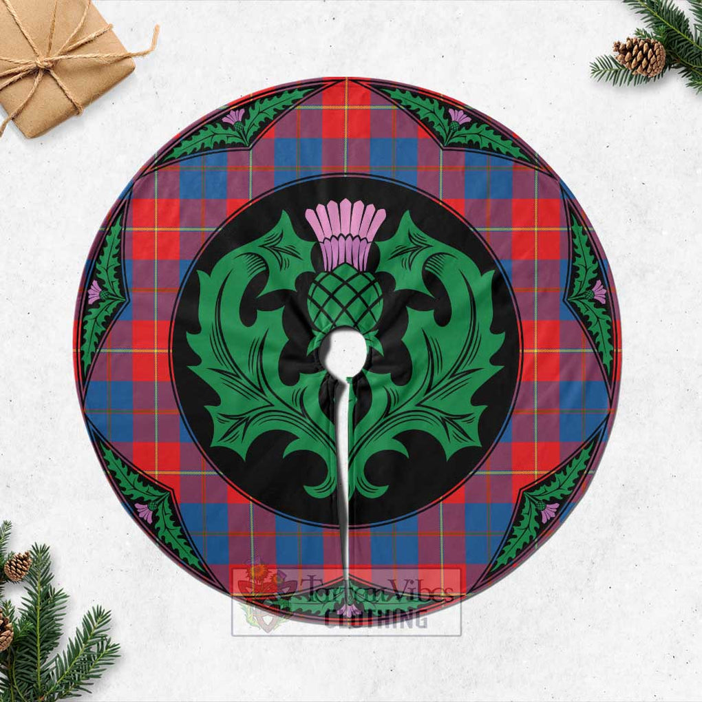 Blane Tartan Christmas Tree Skirt Scottish Thistle Style Casual Tree Skirts - Tartan Vibes Clothing