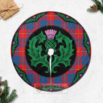Blane Tartan Christmas Tree Skirt Scottish Thistle Style Casual Tree Skirts - Tartan Vibes Clothing