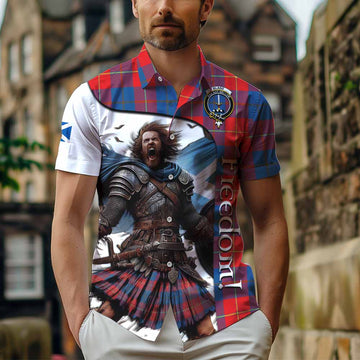 Blane Crest Tartan Hawaiian Shirt Inspired by the Freedom of Scottish Warrior Kid - Tartan Vibes Clothing