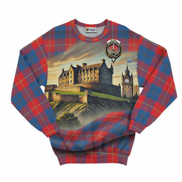 Blane Tartan Family Crest Sweatshirt with Scottish Ancient Castle Style Unisex - Tartan Vibes Clothing