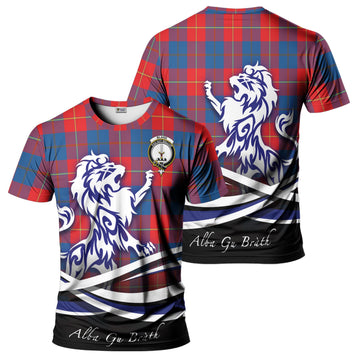 Blane Tartan T-Shirt with Alba Gu Brath Regal Lion Emblem - Tartan Vibes Clothing