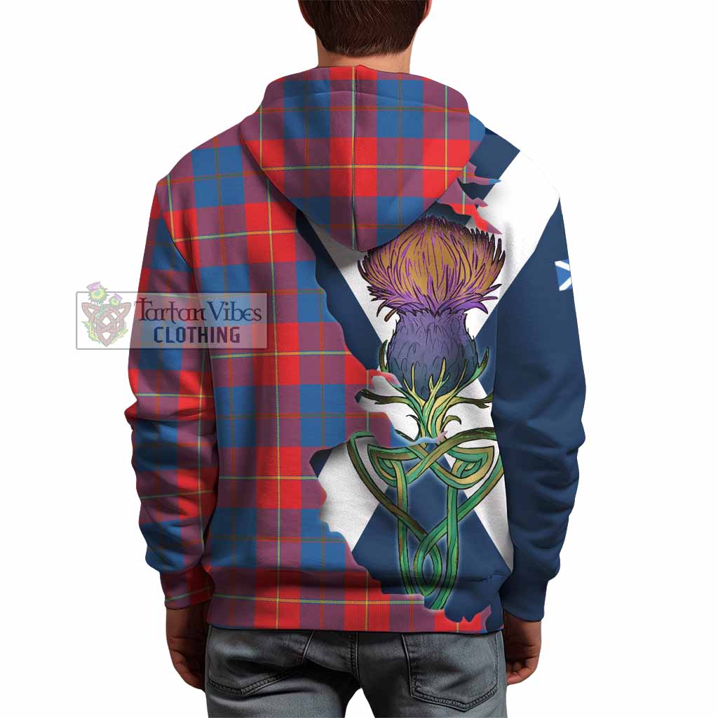 Tartan Vibes Clothing Blane Tartan Family Crest Hoodie Scottish Thistle Celtic Inspired