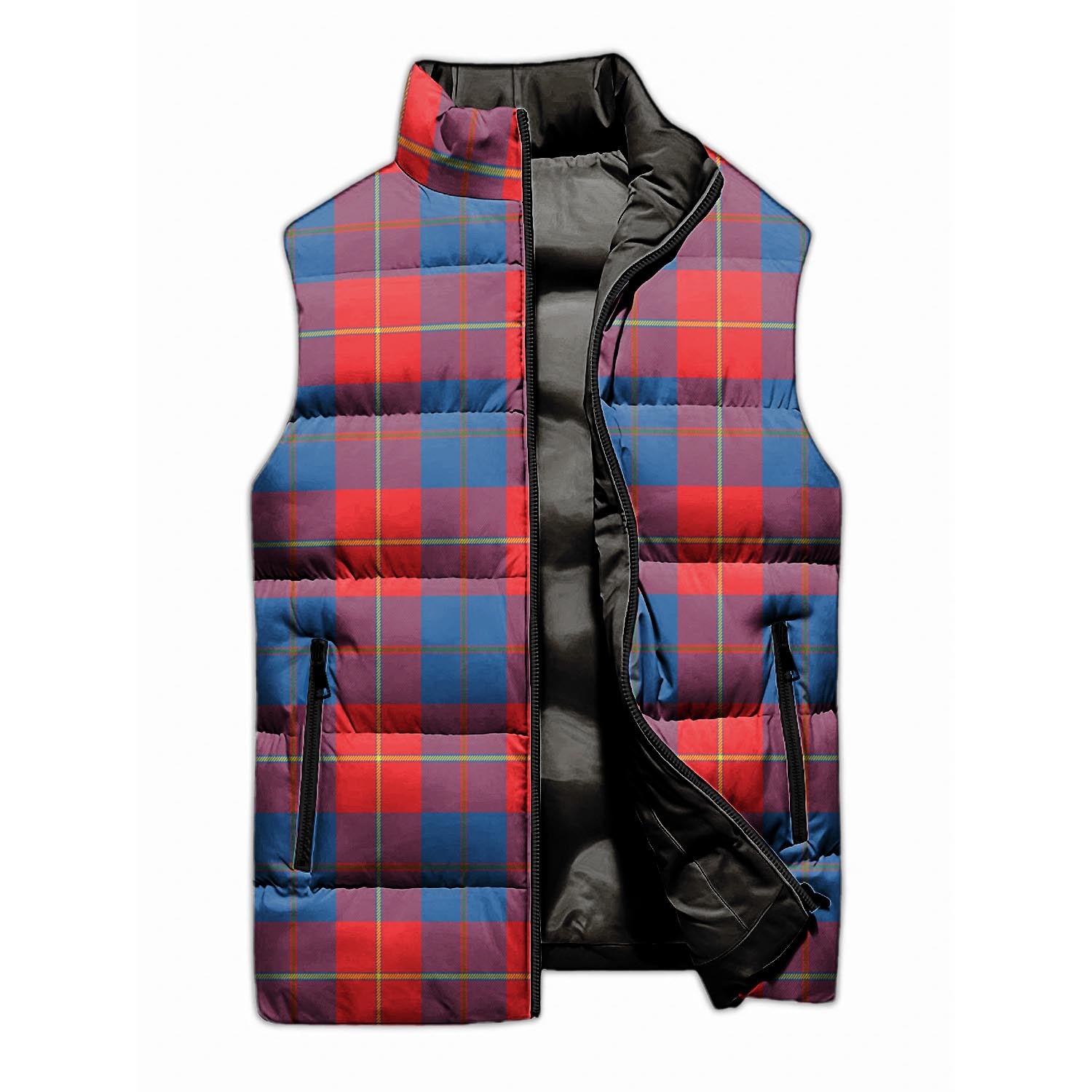 Blane Tartan Sleeveless Puffer Jacket Unisex M - Tartan Vibes Clothing