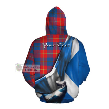 Blane Tartan Cotton Hoodie with Family Crest Scotland Patriotic Style Pullover Hoodie - Tartan Vibes Clothing