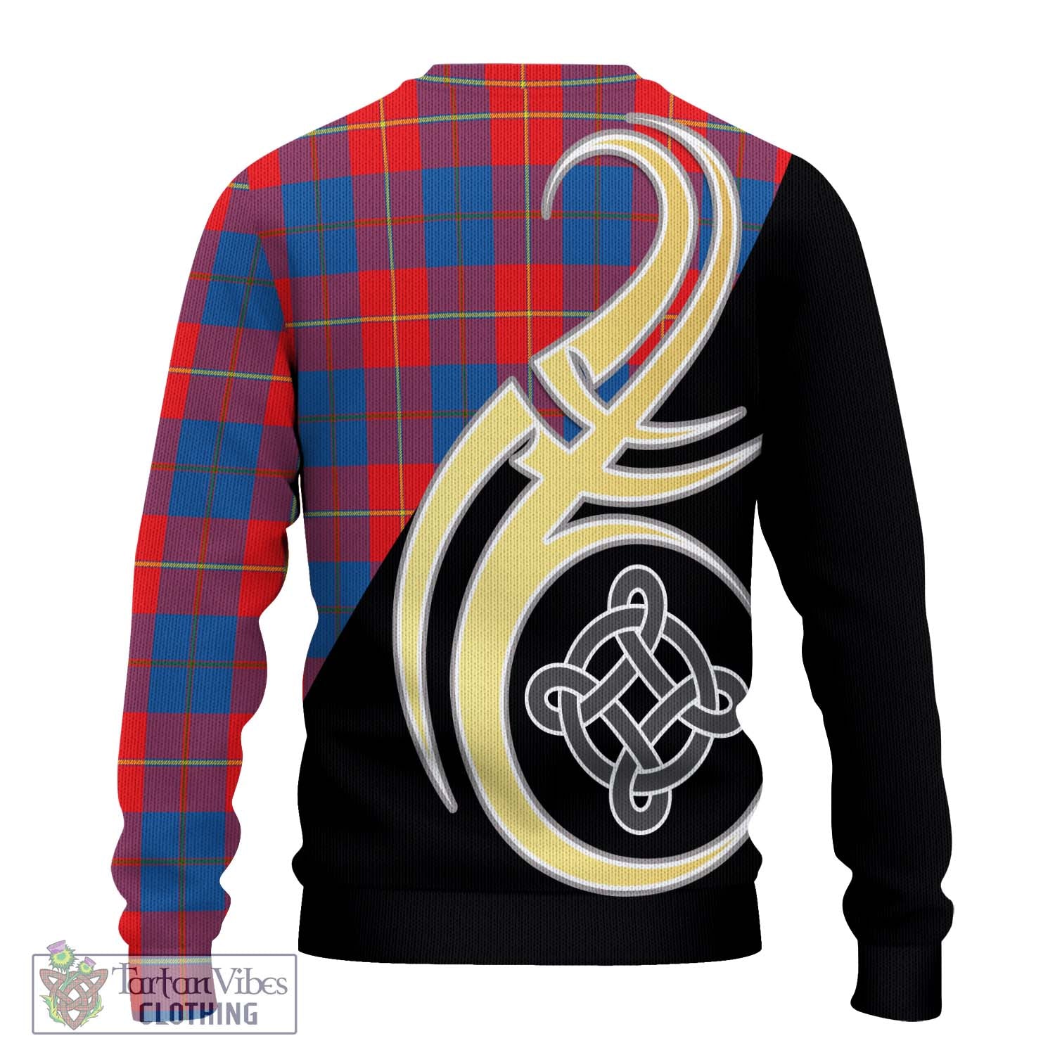 Blane Tartan Ugly Sweater with Family Crest and Celtic Symbol Style - Tartan Vibes Clothing