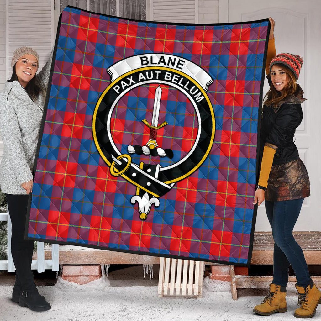 Blane Tartan Quilt with Family Crest - Tartan Vibes Clothing