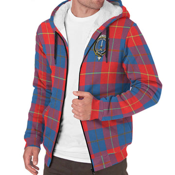 Blane Tartan Sherpa Hoodie with Family Crest - Tartan Vibes Clothing