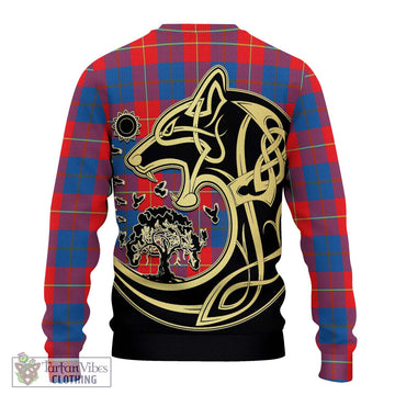 Blane Tartan Ugly Sweater with Family Crest Celtic Wolf Style - Tartan Vibes Clothing