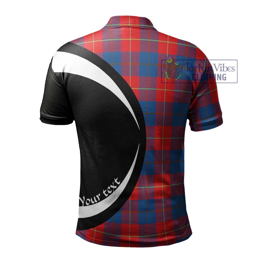 Blane Tartan Men's Polo Shirt with Family Crest Circle Style - Tartan Vibes Clothing