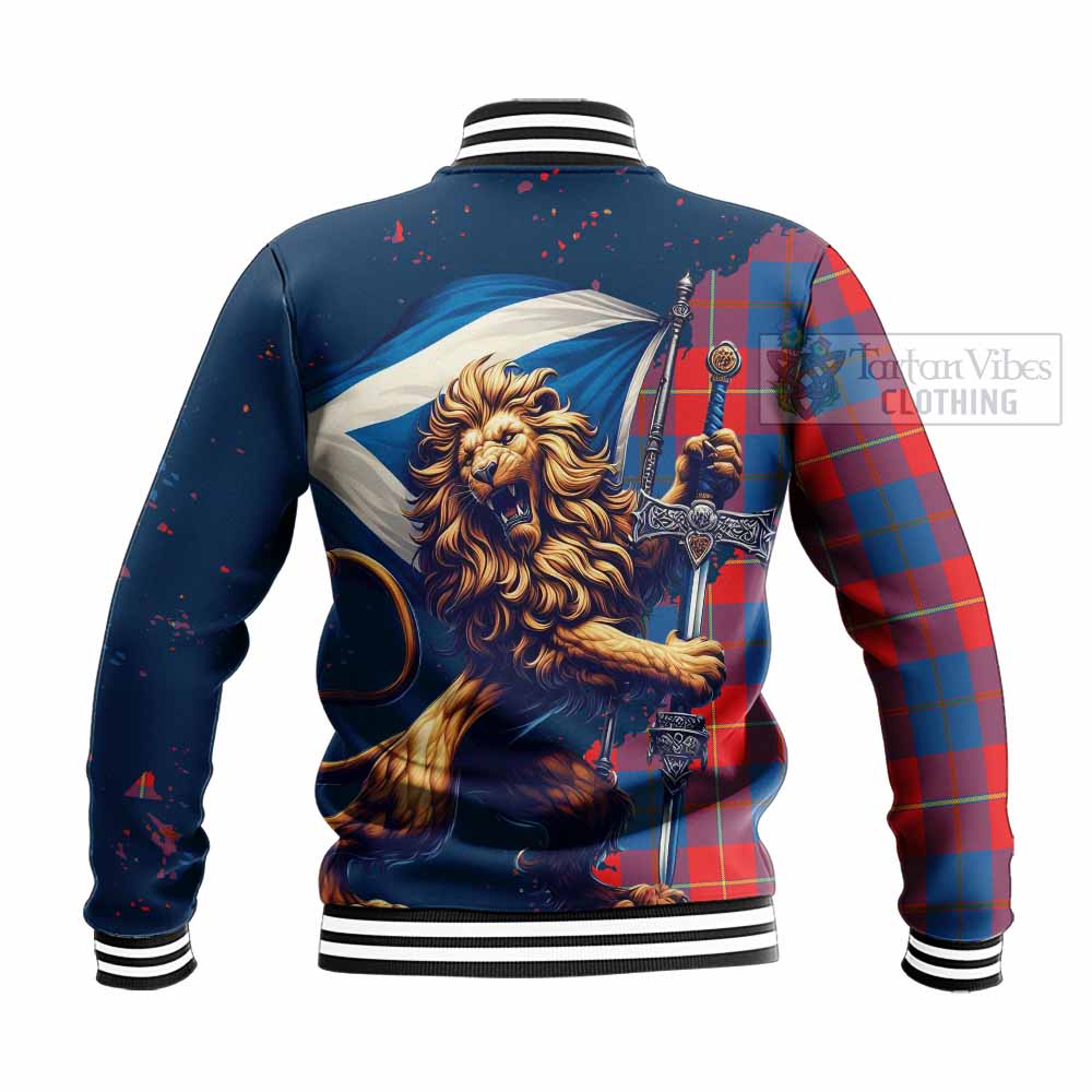 Blane Tartan Family Crest Baseball Jacket with Scottish Majestic Lion - Tartan Vibes Clothing