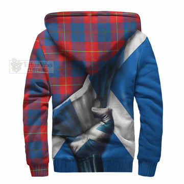 Blane Tartan Sherpa Hoodie with Family Crest Scotland Patriotic Style - Tartan Vibes Clothing