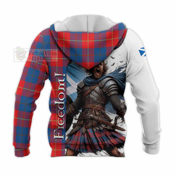 Blane Crest Tartan Knitted Hoodie Inspired by the Freedom of Scottish Warrior - Tartan Vibes Clothing