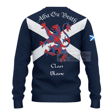 Blane Tartan Lion Rampant Ugly Sweater Proudly Display Your Heritage with Alba Gu Brath and Clan Name - Tartan Vibes Clothing