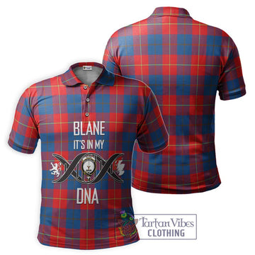 Blane Tartan Polo Shirt with Family Crest DNA In Me Style - Tartan Vibes Clothing